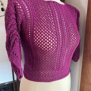 Handmade Crochet Laura Summer Crop Top