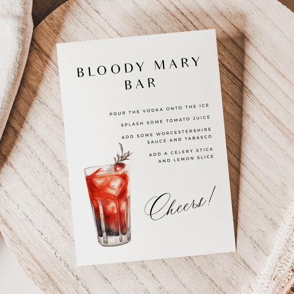 Bloody Mary Bar - Etsy