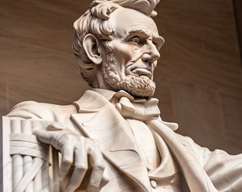 Lincoln Memorial Angled View  3D Sublimation 20oz Skinny Straight Tumblr Wrap  300 DPI PNG Commercial Use  American Hero  President Monument