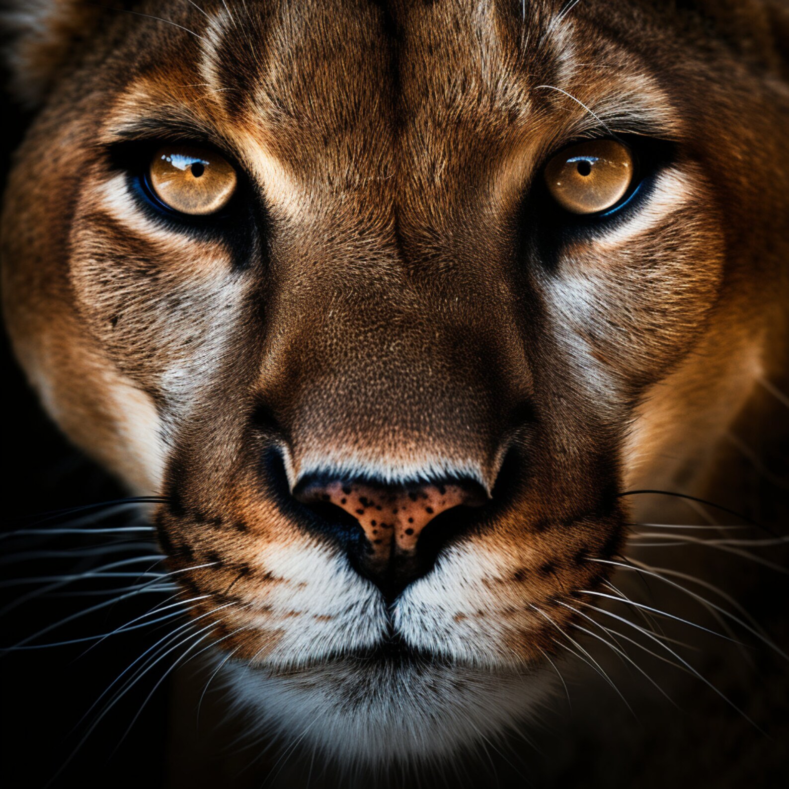 Majestic Mountain Lion Face Portrait Close up 3D Sublimation - Etsy