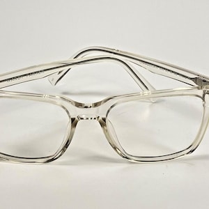 Vintage Warby Parker Chamberlain Frames – Crystal Clear Eyeglasses, Gift for Him Her, Optical Style