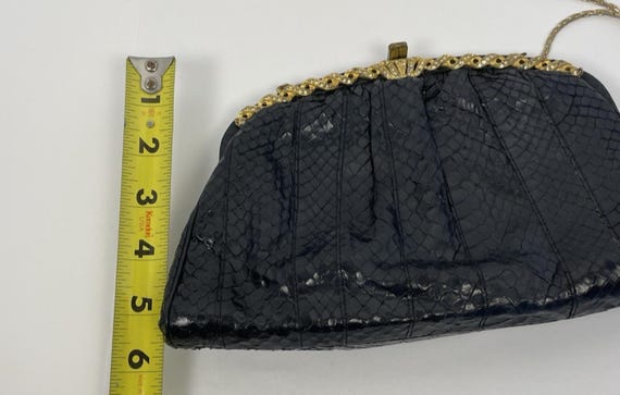 Neiman Marcus Morris Moskowitz Python Rhinestone … - image 12