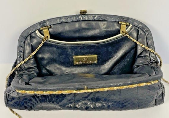 Neiman Marcus Morris Moskowitz Python Rhinestone … - image 17