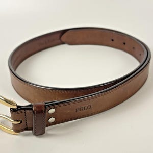 Ralph Lauren Leather Belt - Etsy