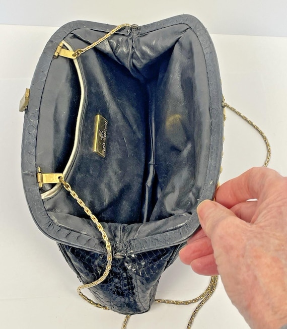 Neiman Marcus Morris Moskowitz Python Rhinestone … - image 14