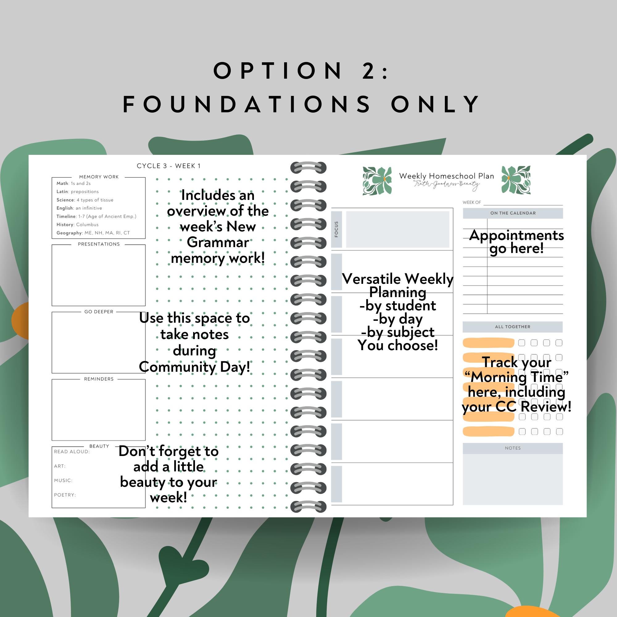 Cycle 3 Homeschool Planner - Classical Conversations - 2026-2027 - Etsy