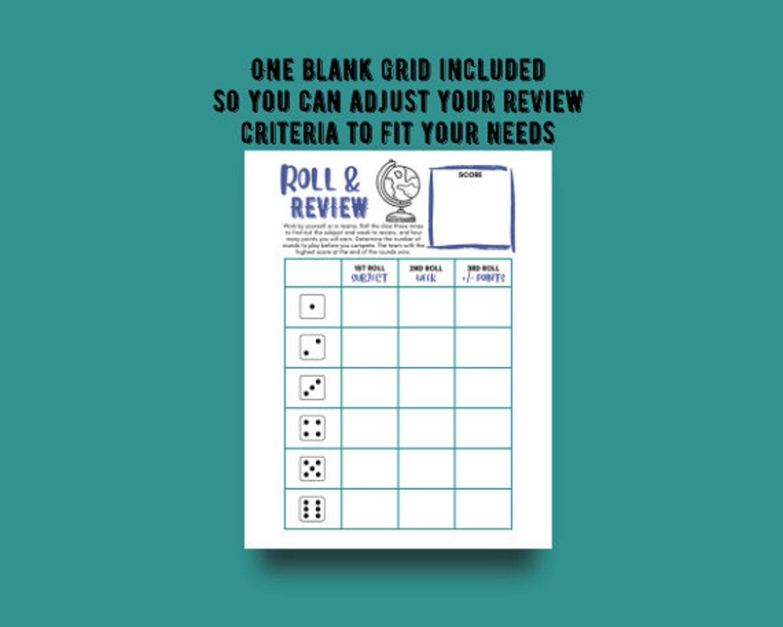Roll & Review Game - Printable Classical Conversations Memory Work ...