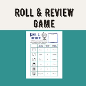 Roll & Review Game - Printable Classical Conversations Memory Work Review
