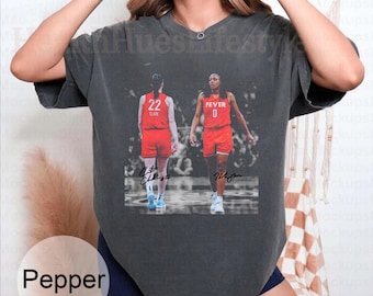 Caitlin Clark & Kelsey Mitchell Vintage Bootleg Shirt, Retro Basketball Graphic Tee