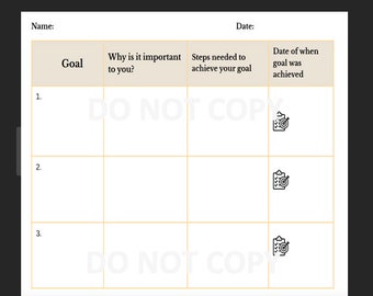 Goal Tracking