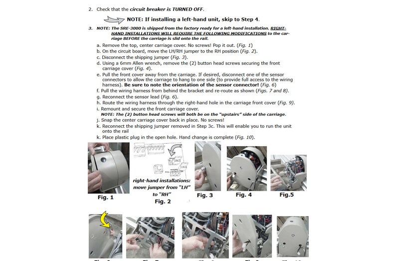 Bruno Elan Sre3000 Stair Lift Installation OPERATION Manual Etsy