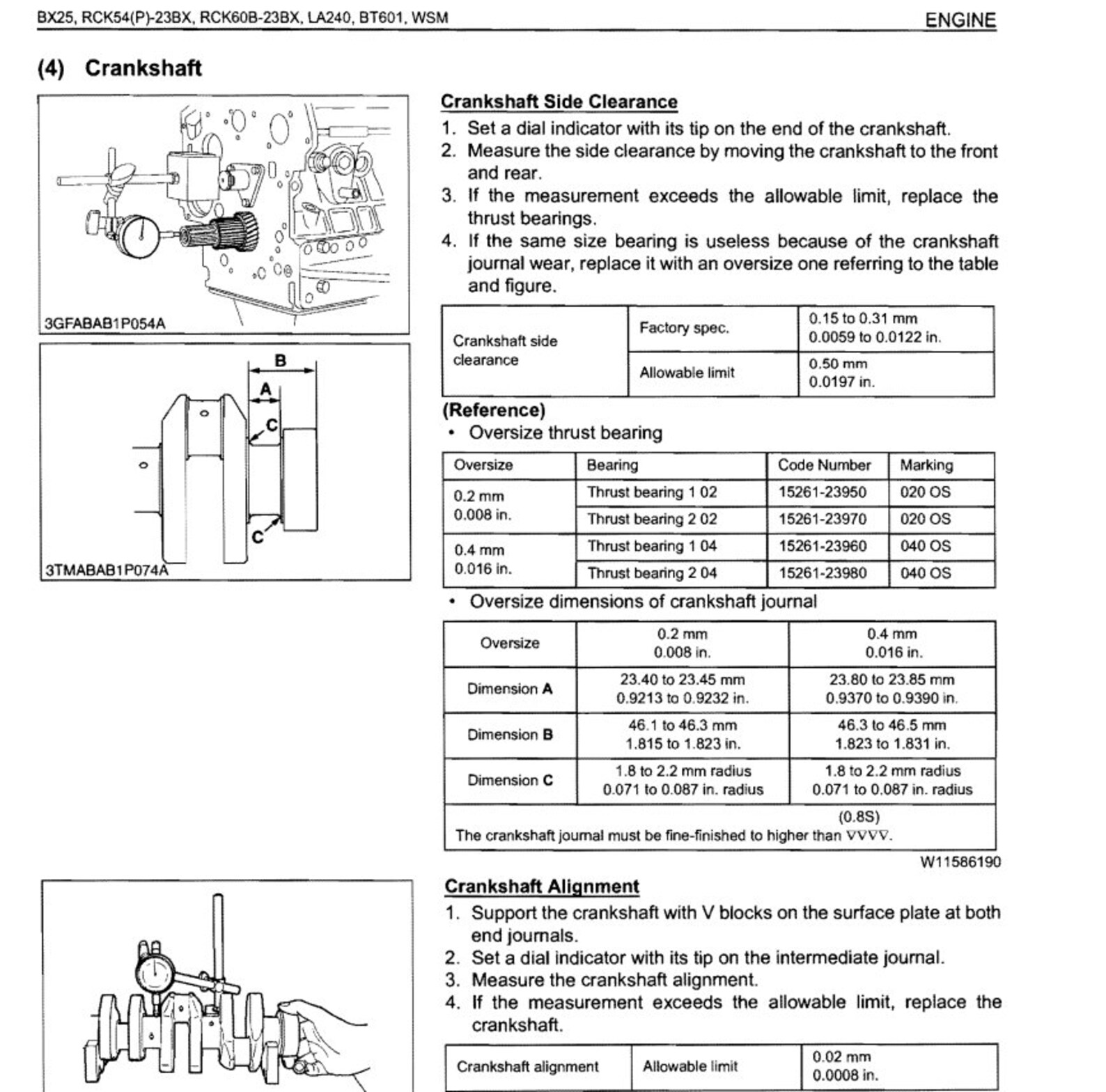 Kubota Bx25 Tractor Service Repair Manual Etsy