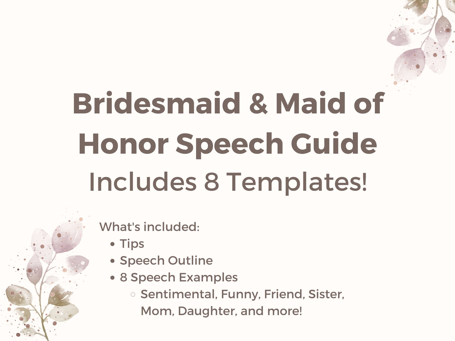 Maid of Honor Speech Template Wedding Toast MOH Bridesmaid Speech Maid of Honor Speech Template Wedding Toast MOH Bridesmaid Speech