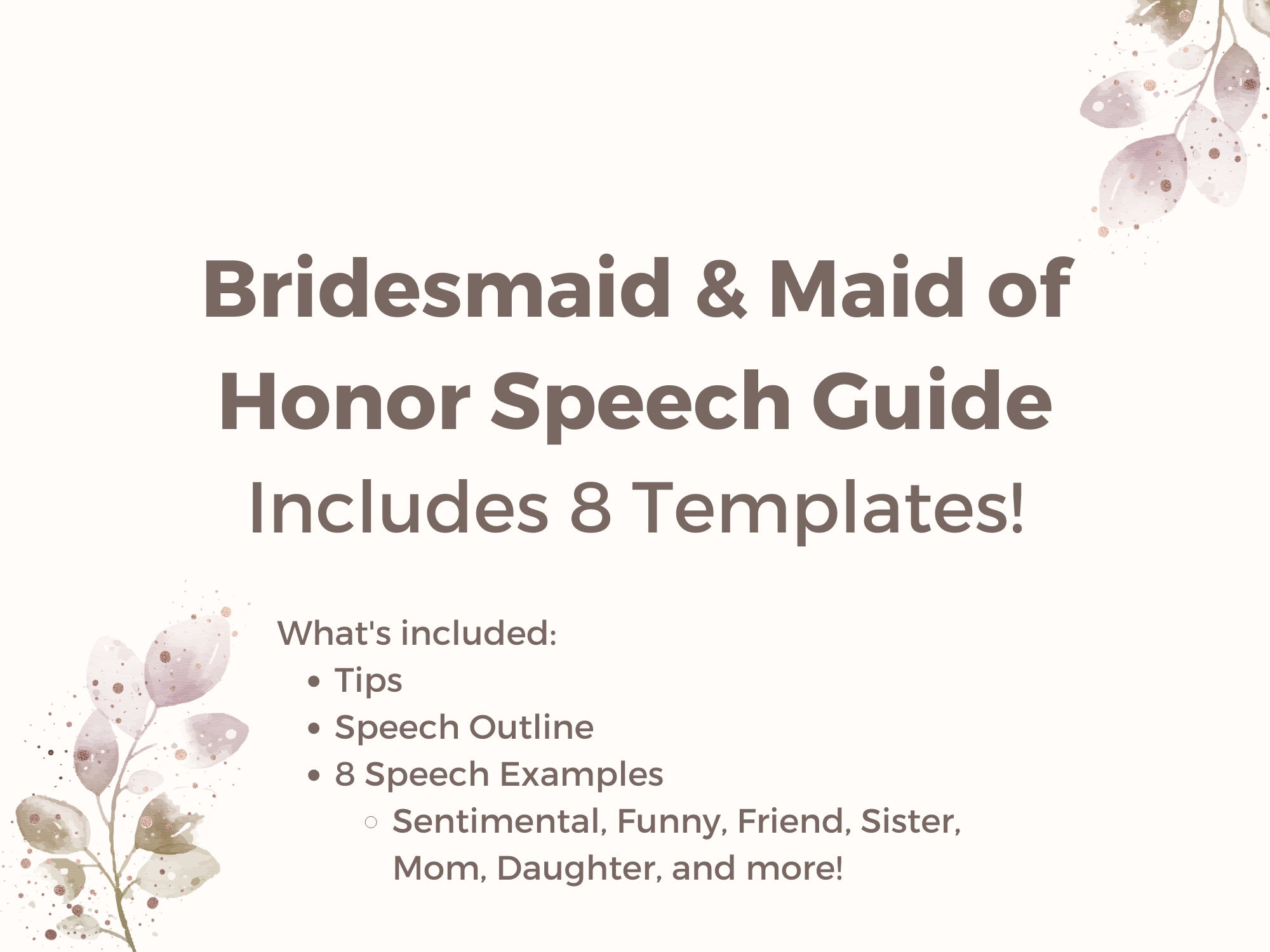 Maid of Honor Speech Template Wedding Toast MOH Bridesmaid Speech Maid of Honor Speech Template Wedding Toast MOH Bridesmaid Speech