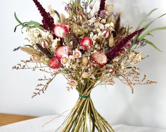 Bramble Hand Tied Dried Flower Bouquet: Everlasting Natural Home Decor