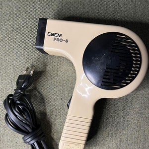 Vintage White Hair Dryer , Working Condition, Vintage Decor , Popart
