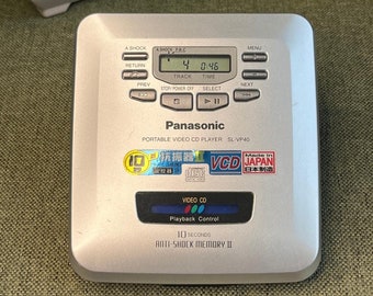 Vintage Panasonic SL-VP40 VCD Player | Portable CD Video Player Japan | Tested & Working Retro Tech