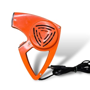 Vintage Orange Popart Hair Dryer , Working Condition , Vintage Decor