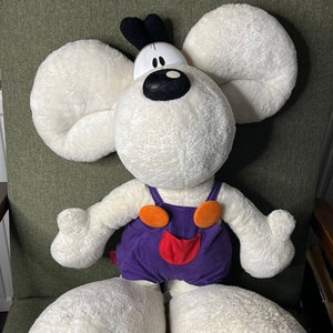 Rare Giant Diddl Mouse Plush 30” | 75 cm Vintage Plush Toy | Collector’s Oversized Diddl Doll