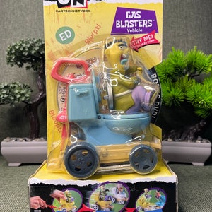 Cartoon Network Ed Edd n Eddy Gas Blasters Veículo com DVD ainda na caixa, funcionando ULTRA RARO!!!!!!