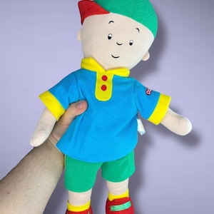 Vintage Caillou pluche pop: groot verzamelobject (18&quot;)