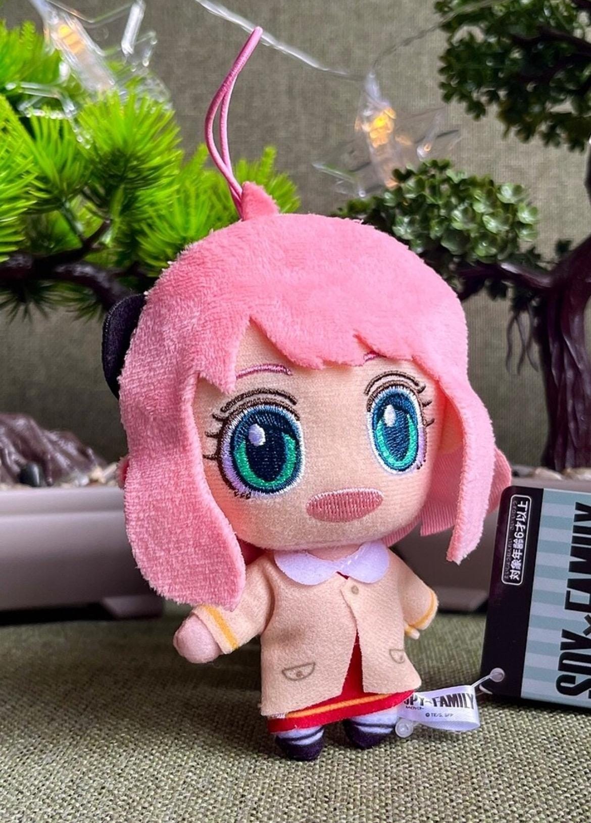 Anya Forger Plush | Spy x Family Anime Doll | 11 cm Cute Uniform Figure | Red Skirt School Outfit