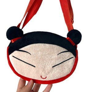 Bolso bandolera de peluche de Pucca, correa ajustable, estilo kawaii coreano Y2K, VOOZ, años 2000