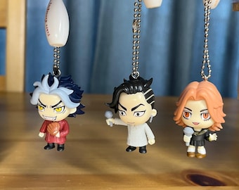 Tokyo Revengers Minifigure Keychains , Taiju Shiba, Yuzuhe Shiba , Koko , Anime , Anime Keychain