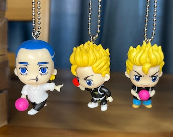 Tokyo Revengers Minifigure Keychains , Hakkai Shiba and Takemichi , Anime , Anime Keychain