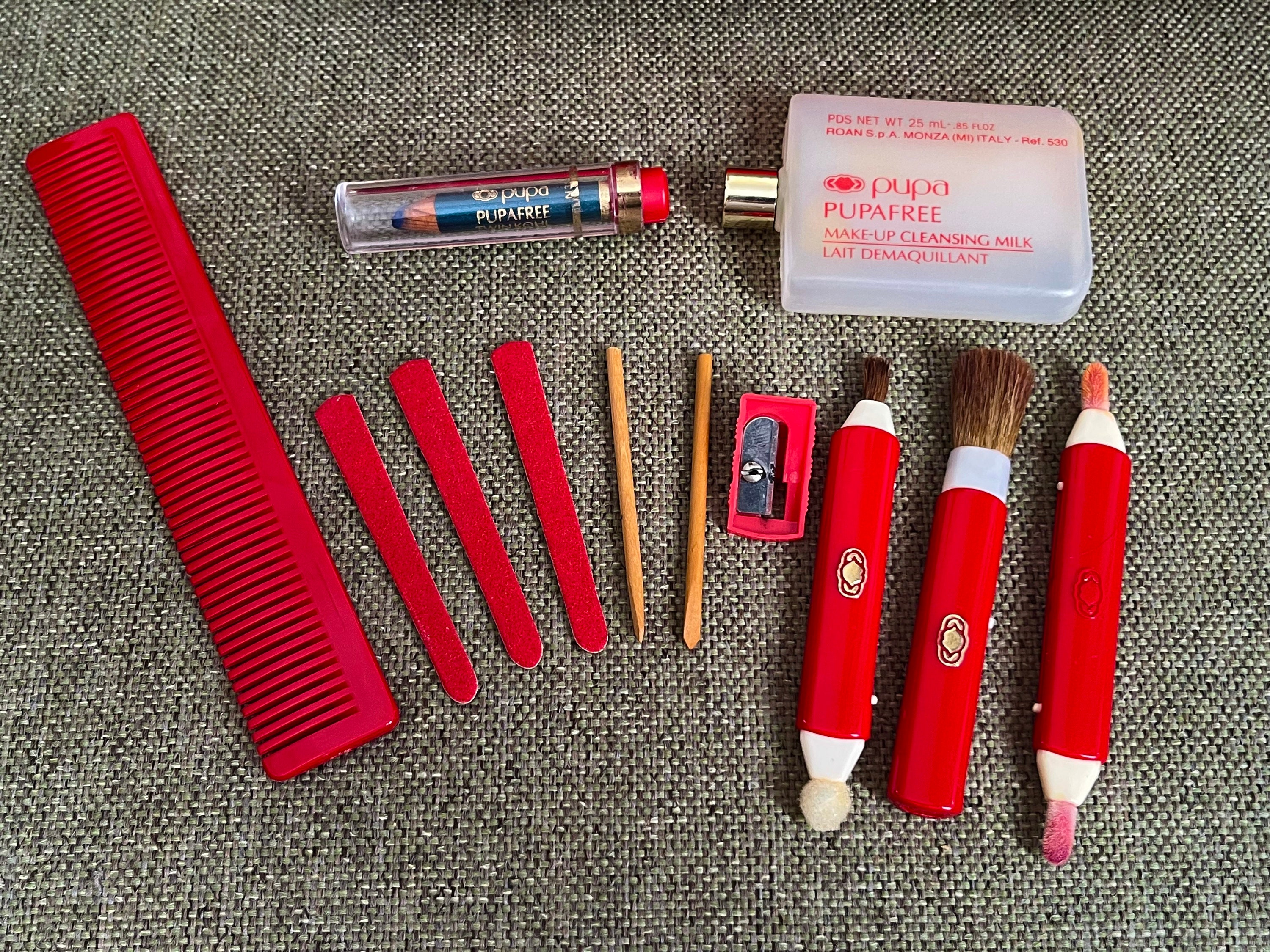 Vintage Pupa Makeup Box 1980s Italia Milano, Vintage Makeup Kit