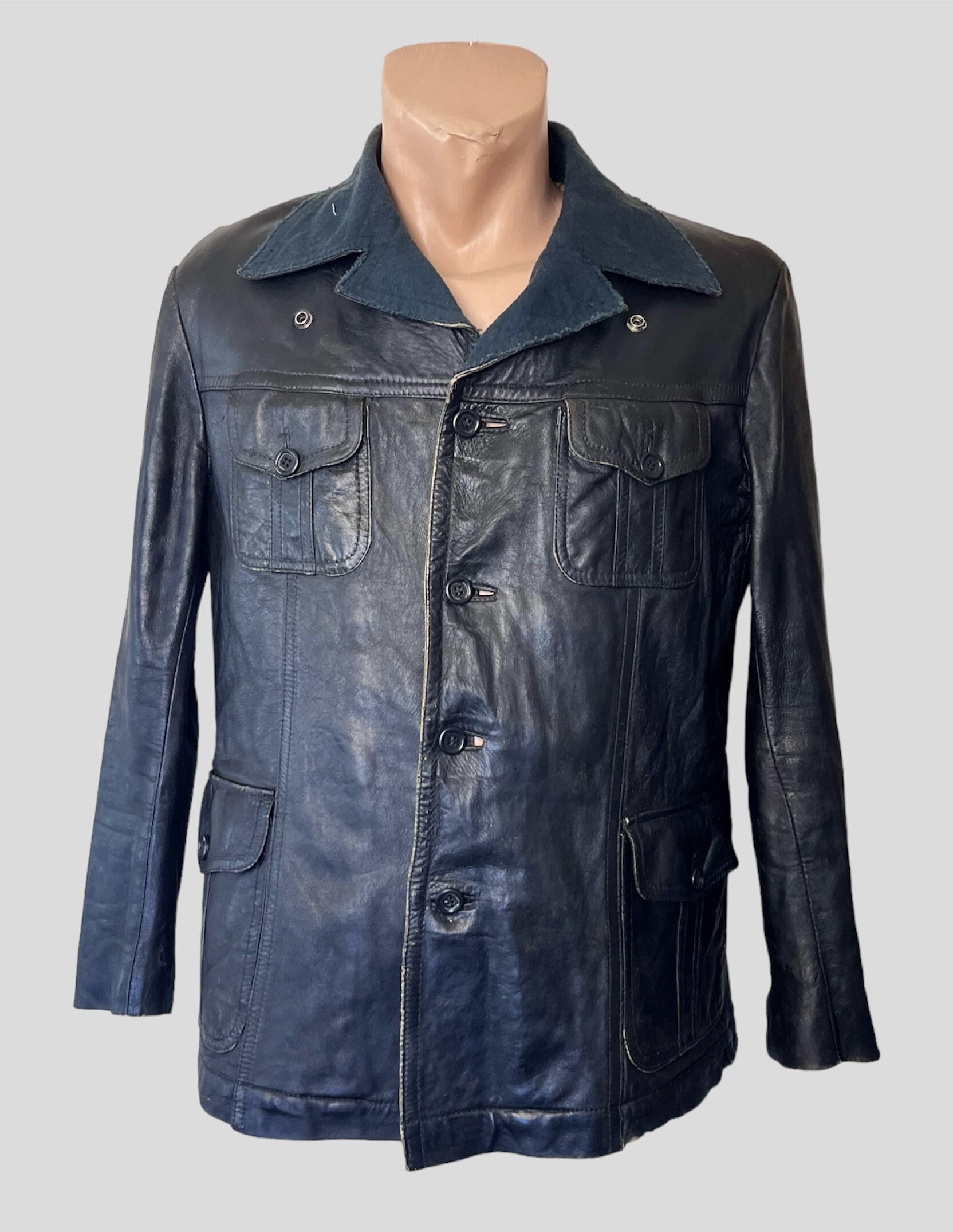1950s Leather Jacket - Etsy Hong Kong