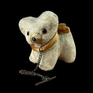 Vintage 1950s Japanese Plush Dog: Showa Era Retro Toy