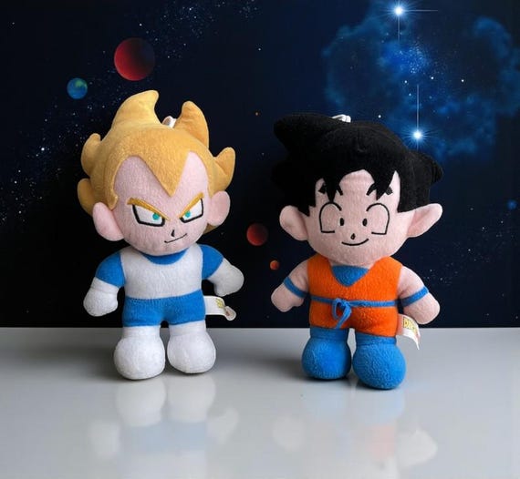 ドラゴンボールZ ぬいぐるみセット：ヴィンテージ悟空＆ベジータアニメ