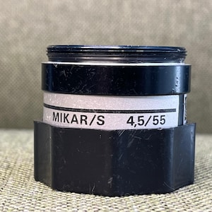 MIKAR/S 4,5/55 mm Enlarger Lens Made in Poland M42 Lens Pzo Lens Warsaw