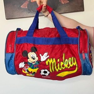 Vintage Disney Mickey Mouse-plunjezak, Disney-tas jaren 80, Mickey, Mickey Mouse