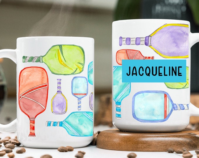 Personalized Pickleball Coffee Mug, Gift for Player