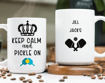 Personalized Pickleball Mug, Funny Pickleball Gift