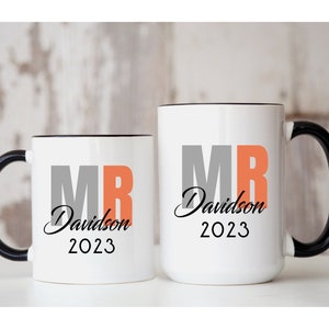 Personalized Mr mug, gift for new groom, anniversary gift, gift for him, gift for husband, custom Mr. Mug, wedding gift, gift for friend