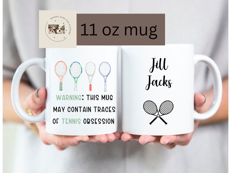 BennetandFitzCustoms Tennis Mug - Thumbnail 3