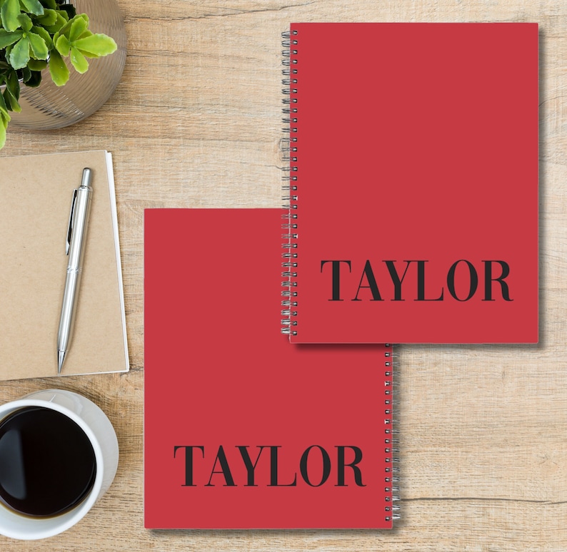 Custom 8.5x11 Spiral Notebook With Name, Personalized Journal for Men ...