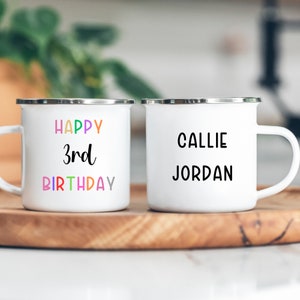 Girl Happy Birthday Mug, Personalized Mug for Kids ,Mug for girls, Kids Shatterproof Mugs with Handle, Party Favors, Children&#39;s Gift
