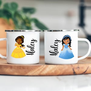 Princess Mug, Personalized Mug for Kids ,Mug for grls, Kids Shatterproof Mugs with Handle, Party Favors, Children&#39;s Gift
