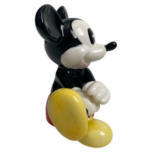 Vintage Disney Malaysia Musse och Mimmi Pigg sittande keramikfigurer set om 2 bild 10