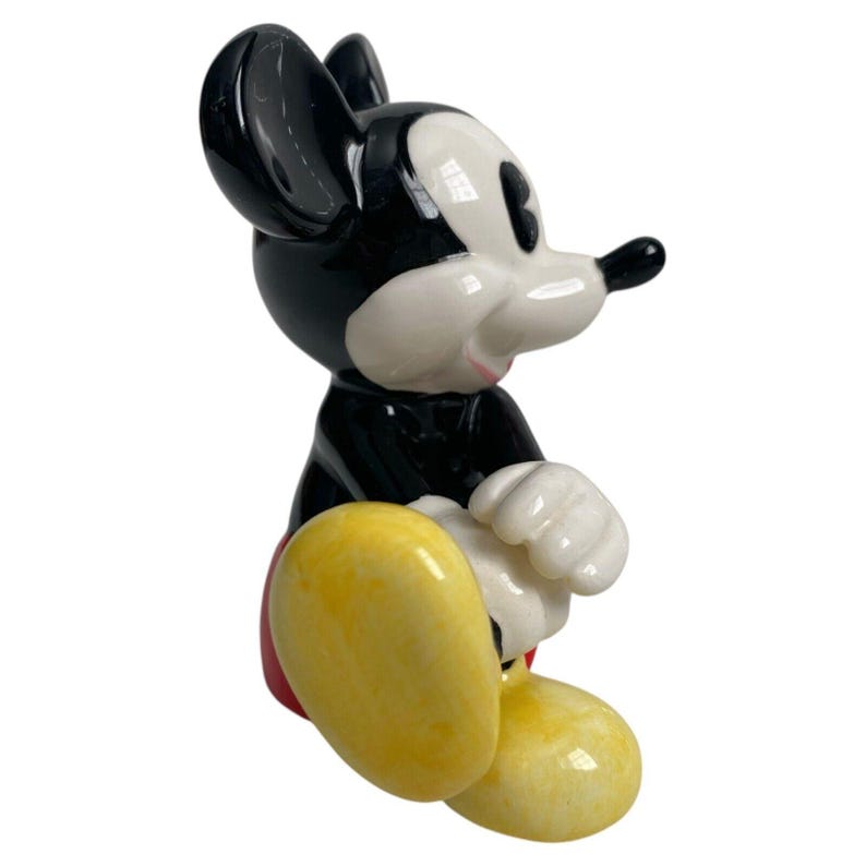 Vintage Disney Malaysia Musse och Mimmi Pigg sittande keramikfigurer set om 2 bild 10