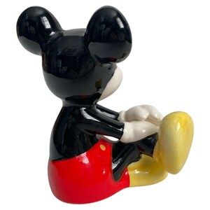 Vintage Disney Malaysia Musse och Mimmi Pigg sittande keramikfigurer set om 2 bild 9