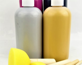 Fabric Paint for Textile soft Handle Finish 4 X 250ML 2 X 