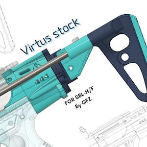 Nerf SBL virtus&quot;MCX style&quot; retracting stock for the Gavinfuzzy SBL