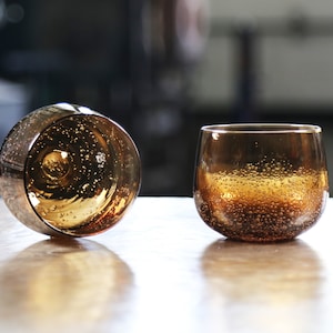 Set of 2 lowball round - vintage