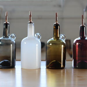 blown glass Oil/Vinegar cruet grand