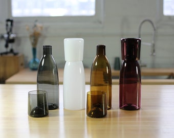 Blown Glass Water Carafe Set